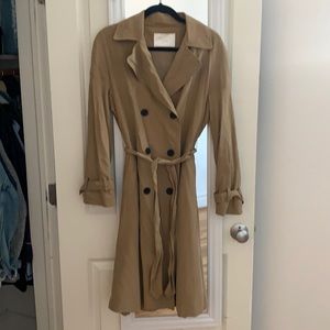 Zara size small khaki trench coat